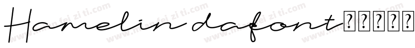 Hamelin dafont字体转换